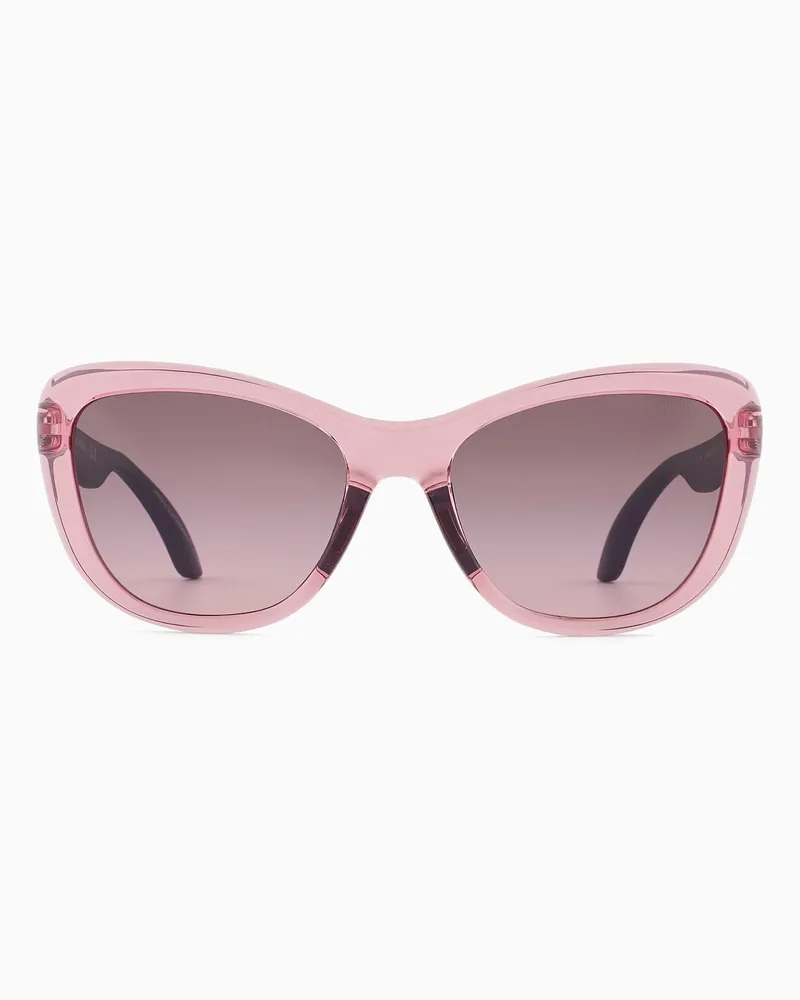 Emporio Armani Sonnenbrille für Mädchen in Schmetterlingsform Pink