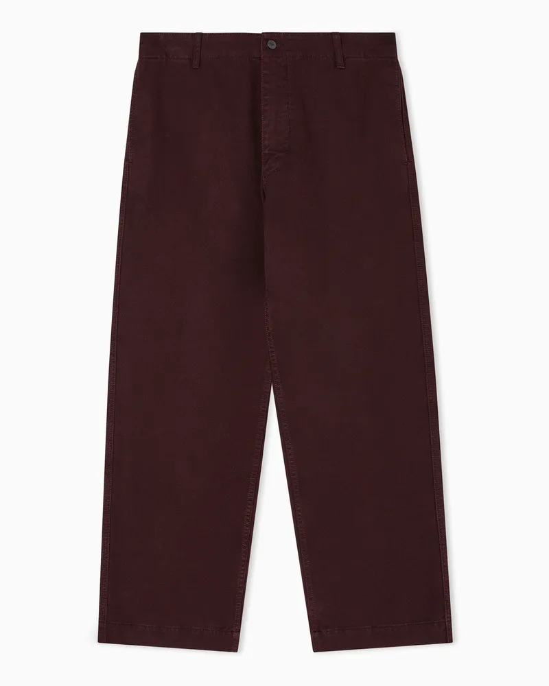 Emporio Armani Drill-Hose aus der New York Sonderkollektion Braun