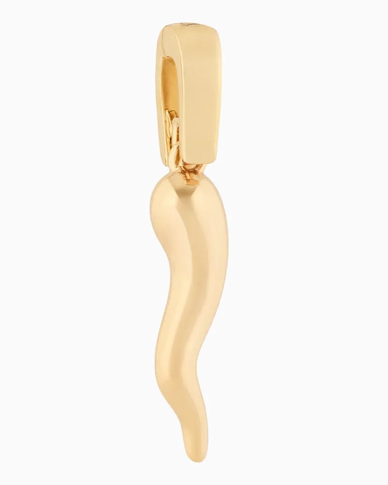 Emporio Armani Goldfarbener Messing-Anhänger Mehrfarbig
