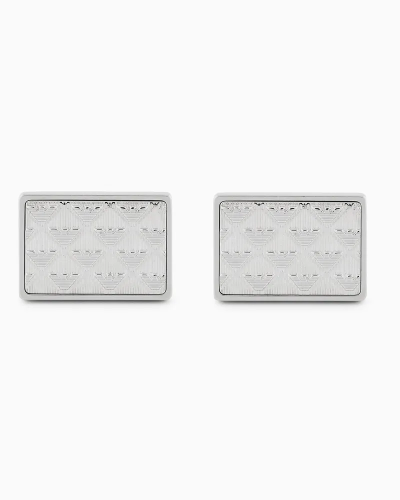 Emporio Armani Manschettenknöpfe aus Edelstahl Mehrfarbig