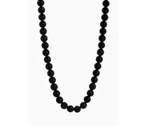 Halskette mit Schwarzen Onyx-perlen