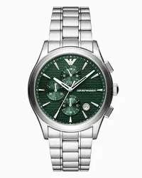 Emporio Armani Chronograph aus Edelstahl Silber