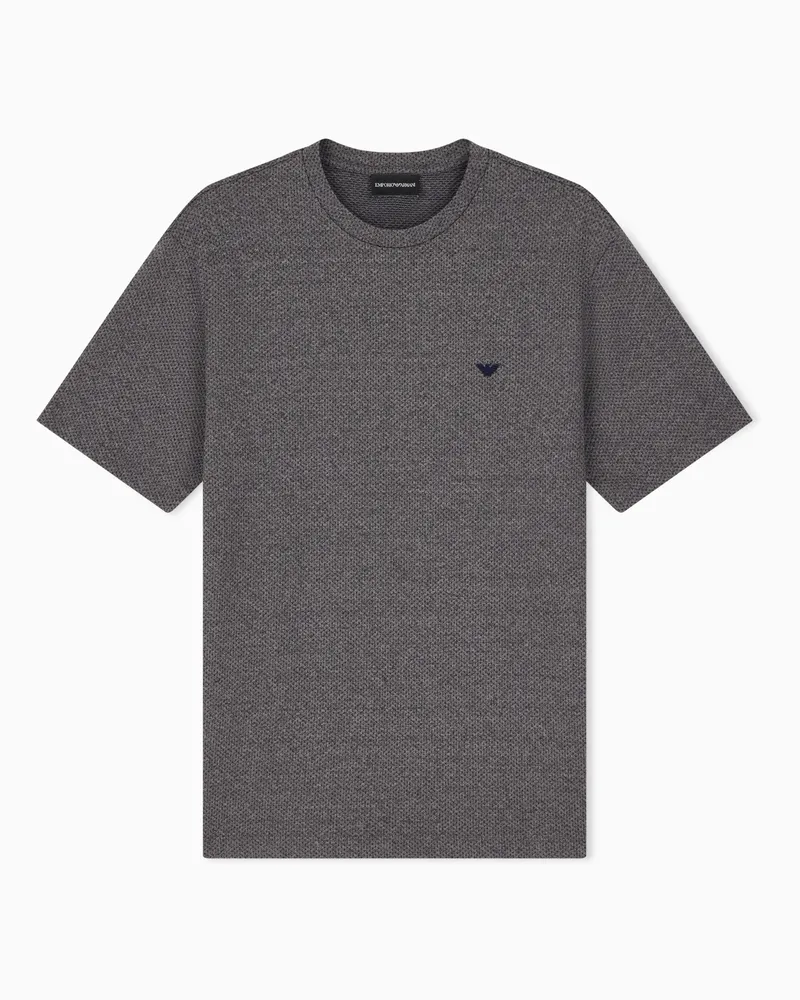 Emporio Armani T-Shirt aus Baumwolljersey Grau