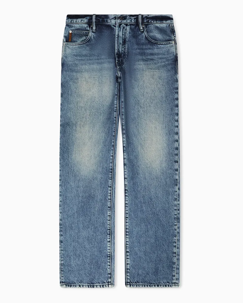 Emporio Armani Armani Jeans J70 Comfort Fit Jeans aus Denim Blau