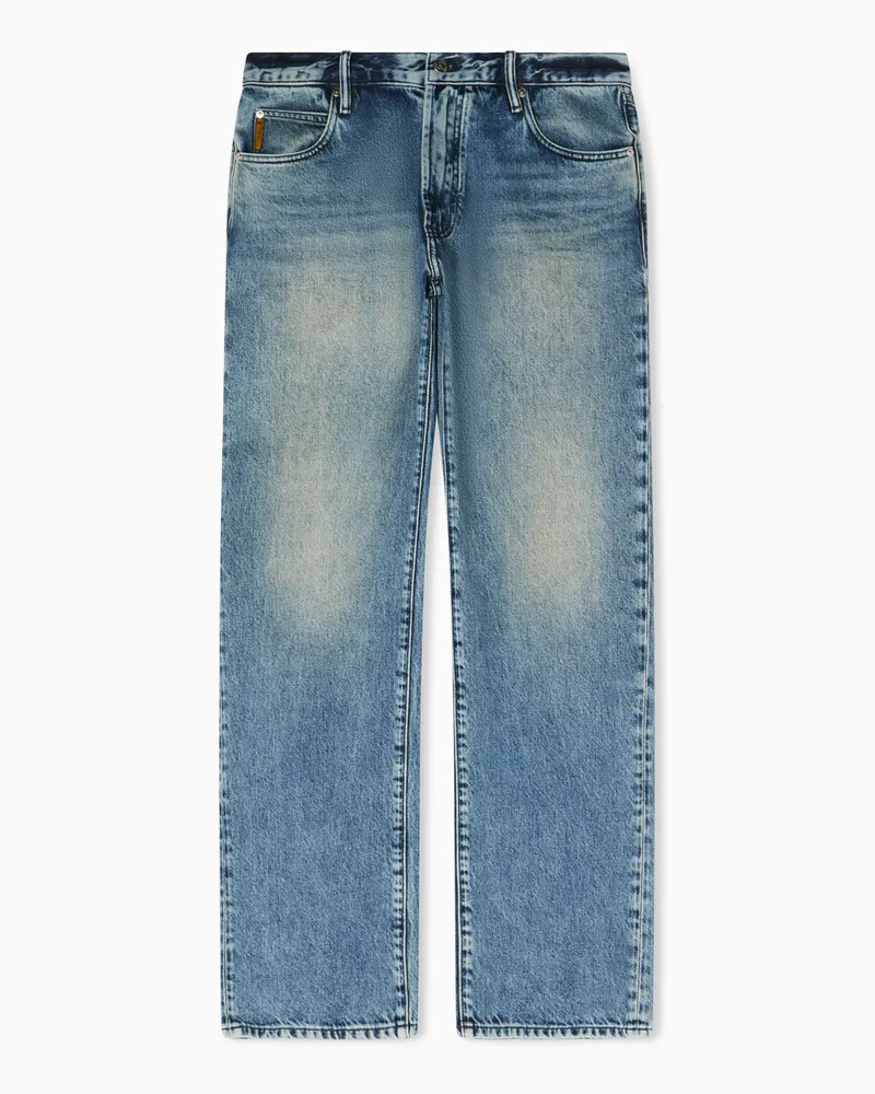 Emporio Armani J70 loose-fit jeans in Armani Jeans denim Blau