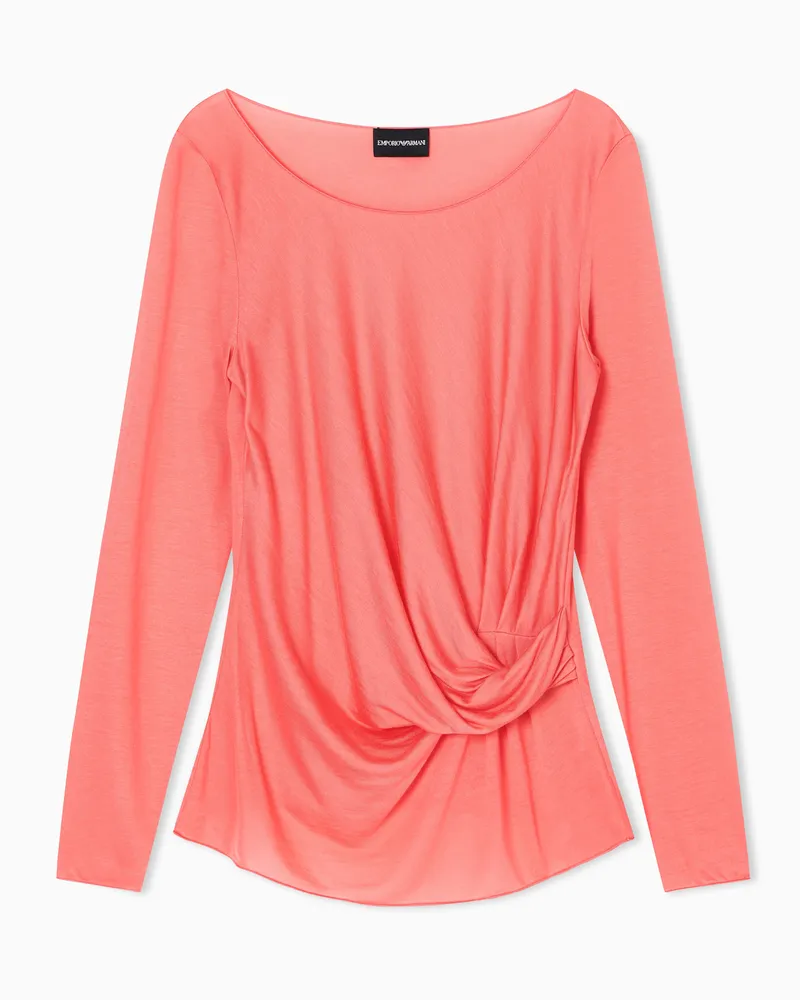 Emporio Armani Jersey-Torchon-Pullover Rot