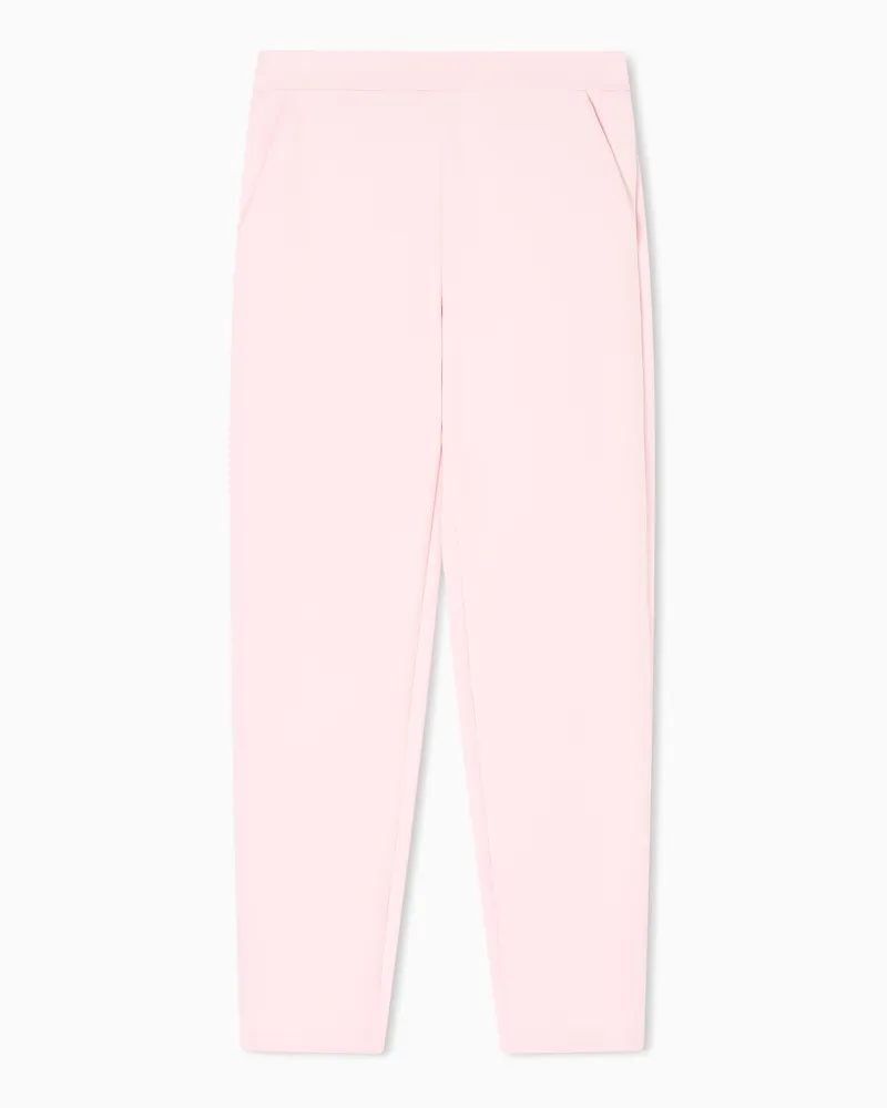 Emporio Armani ASV Hose aus doppellagigem Jersey aus der Sonderkollektion zum Valentinstag Pink