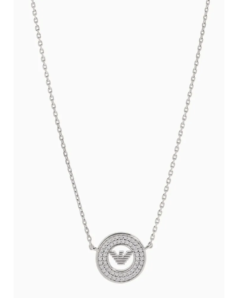 Emporio Armani Kette aus Sterlingsilber mit Anhänger Silber