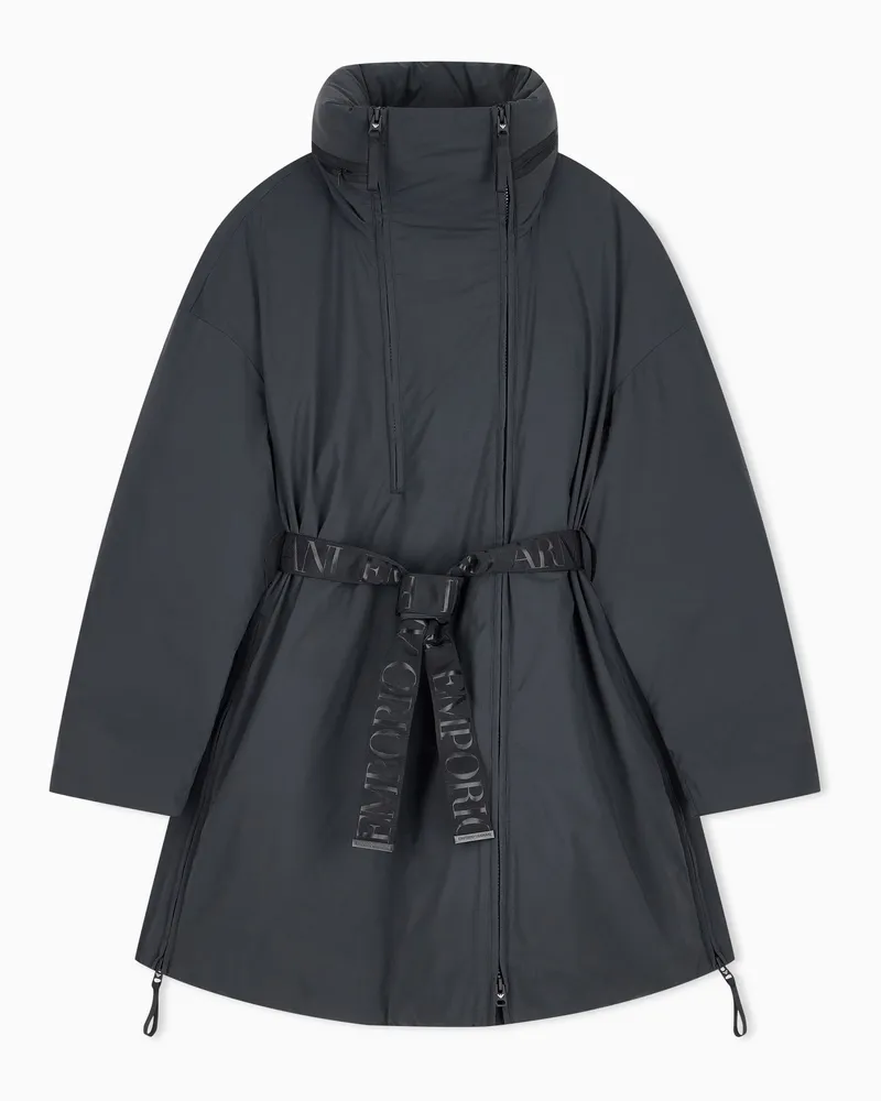 Emporio Armani Wasserabweisende Daunenjacke mit Daunen Schwarz