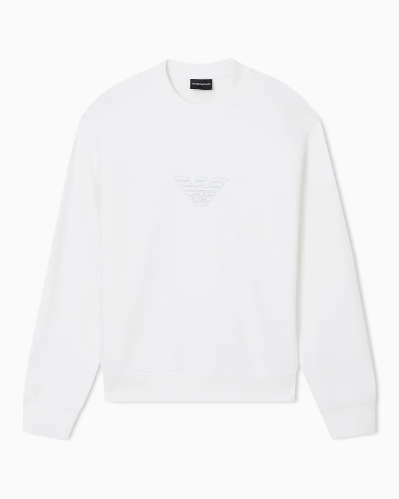 Emporio Armani Sweatshirts ohne Kapuze Weiß
