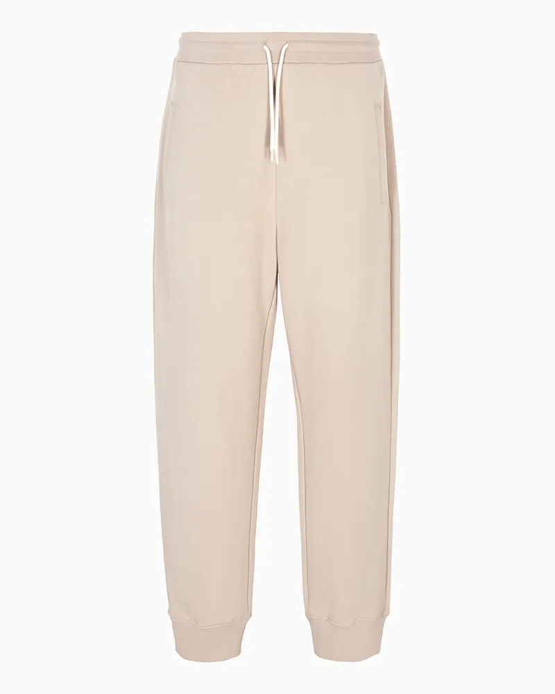 Emporio Armani Jogginghose mit Tunnelzug aus Jersey Beige