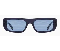 Unisex-sonnenbrille mit Rechteckiger Fassung