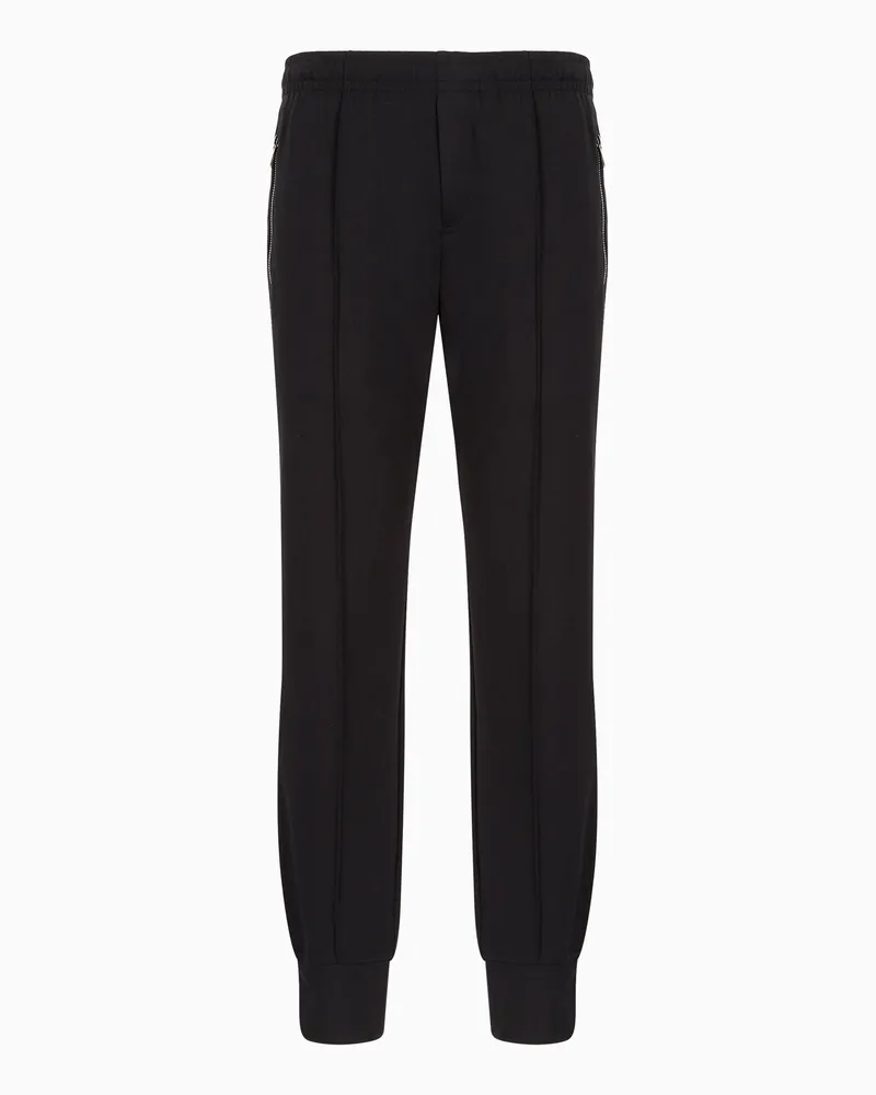 Emporio Armani Jogginghose aus Punto-Roma-Jersey Schwarz