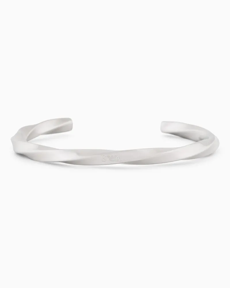 Emporio Armani Manschetten-Armband aus Edelstahl Mehrfarbig