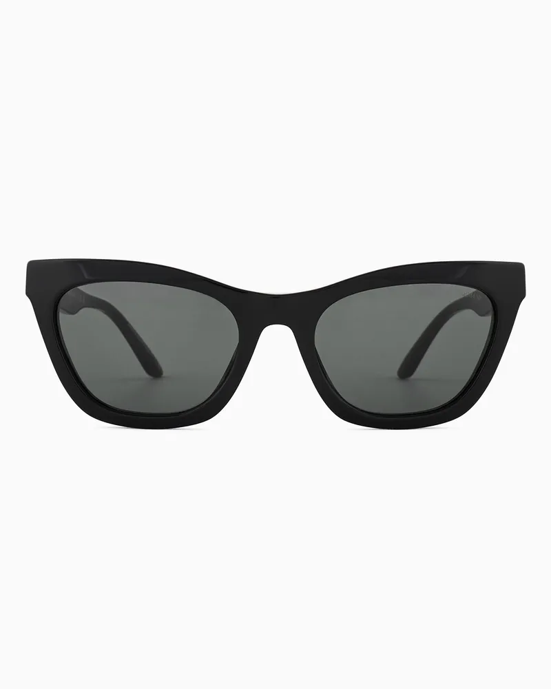 Emporio Armani Sonnenbrille für Damen mit Cat-Eye-Fassung Schwarz