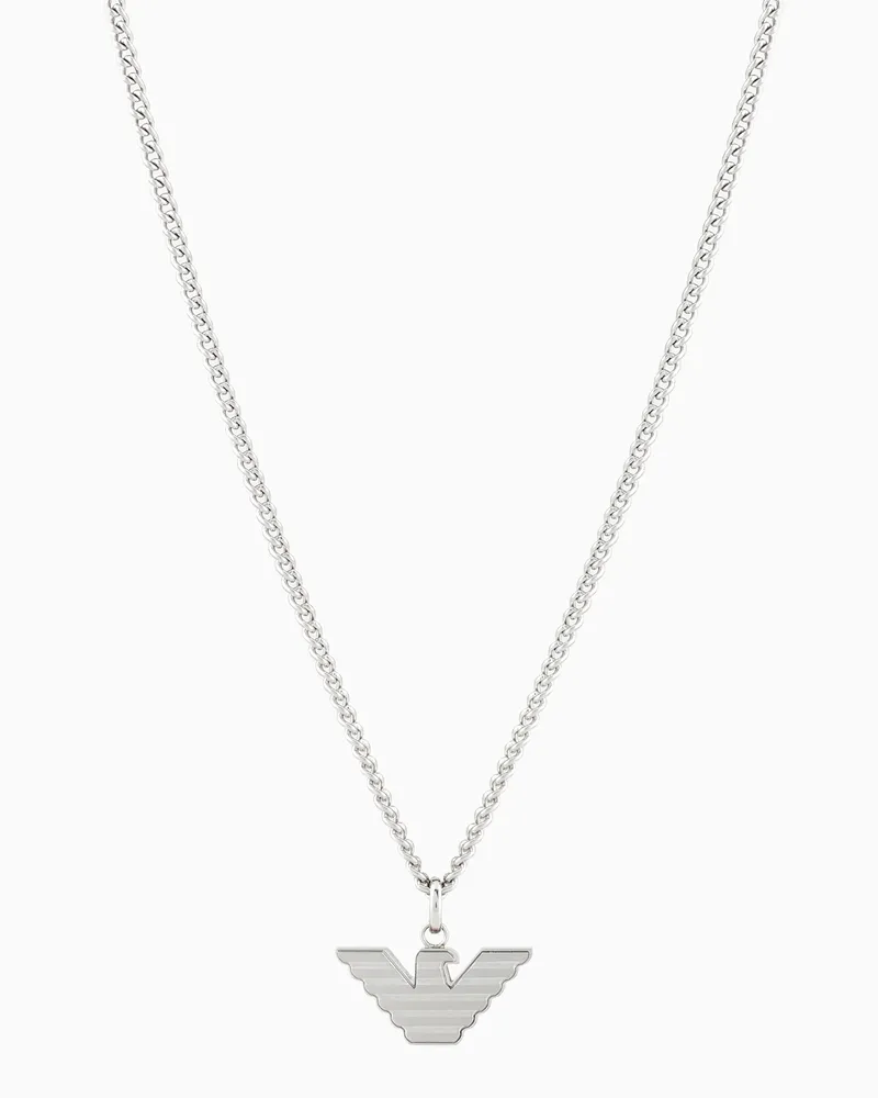 Emporio Armani Halskette mit Anhänger aus Edelstahl Mehrfarbig
