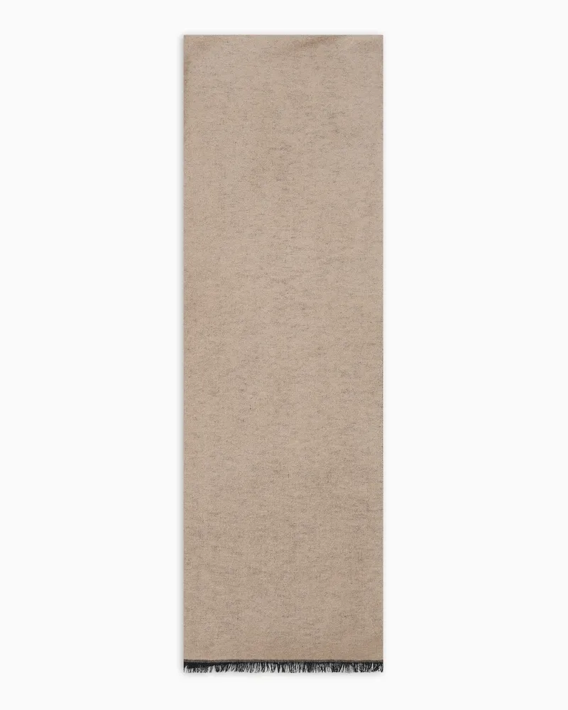 Emporio Armani Schal aus reiner Seide Braun