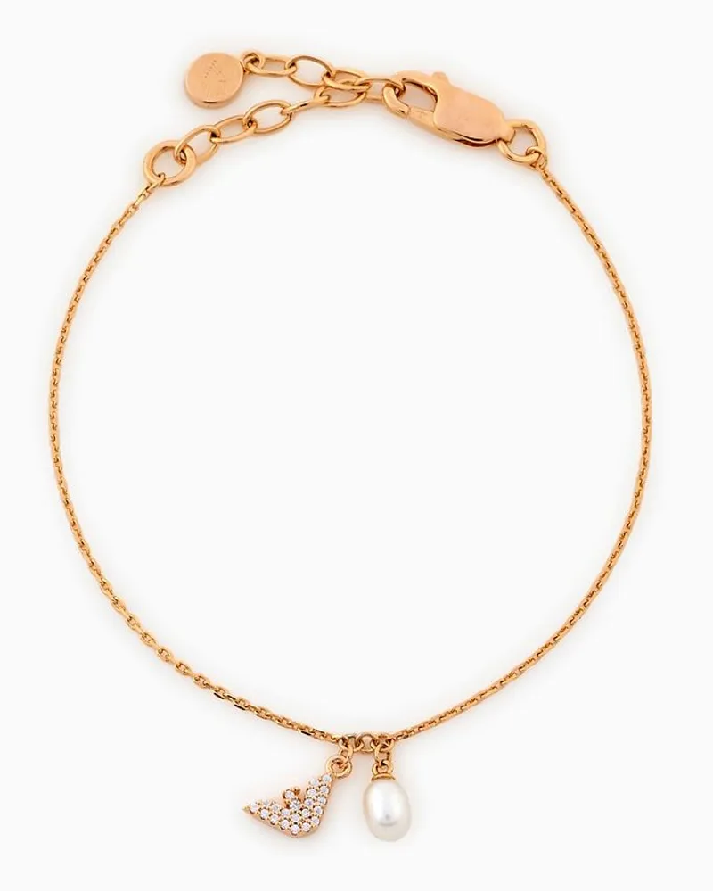 Emporio Armani Armband mit Kettengliedern aus Roségoldfarbenem Sterlingsilber Roségold