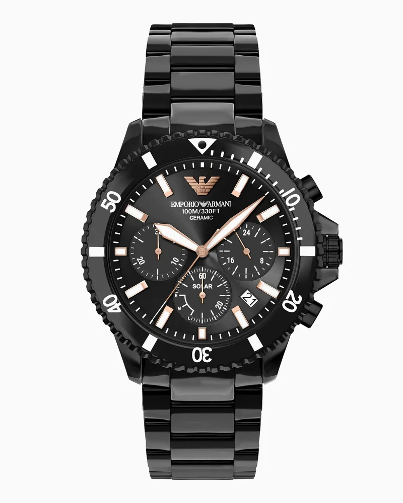 Emporio Armani World Explorer Chronograph mit Solarbetrieb Mehrfarbig