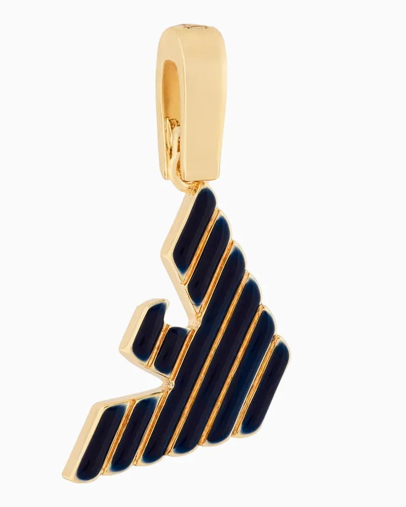Emporio Armani Goldfarbener Messing-Anhänger Mehrfarbig