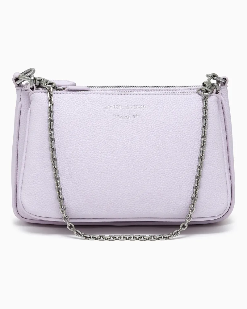Emporio Armani Minitasche mit doppeltem Schulterriemen und Hirsch-Print Pink