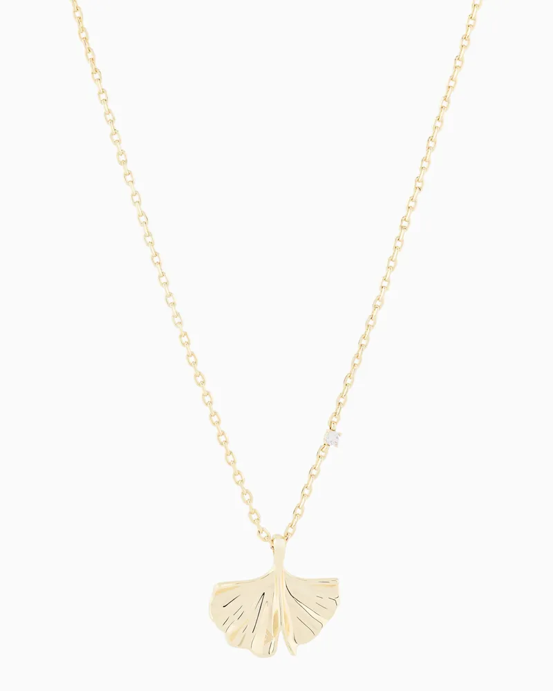 Emporio Armani Kette mit Anhänger aus Goldmessing Mehrfarbig