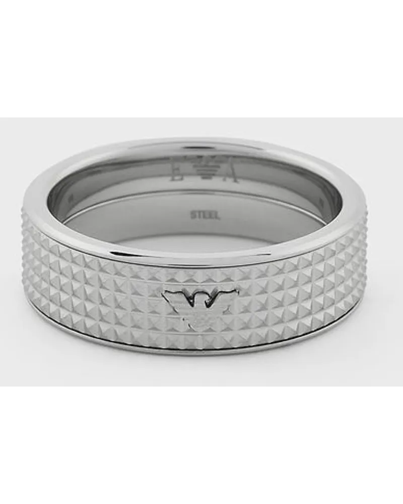 Emporio Armani Ring aus Edelstahl Silber