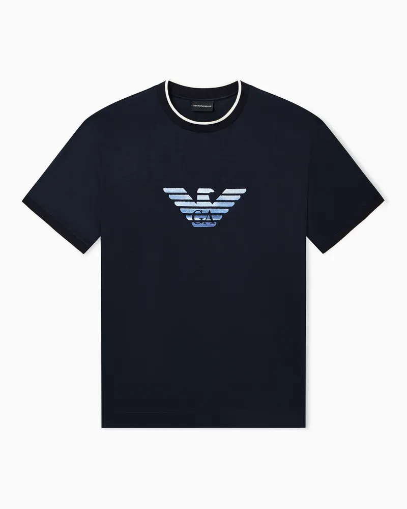 Emporio Armani Slim Fit T-Shirts Marineblau