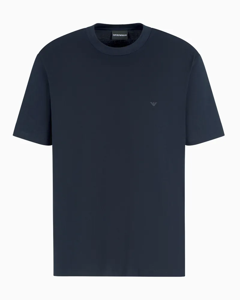 Emporio Armani ASV Travel Essential T-Shirt aus Jersey Marineblau
