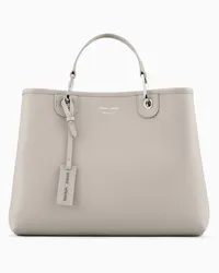 Emporio Armani Mittelgroßer Shopper Myea mit Hirsch-print Grau