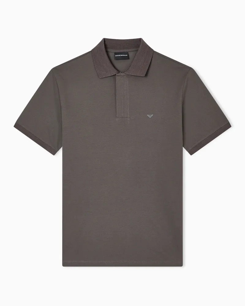 Emporio Armani Travel Essential Pikee-Poloshirt Grau