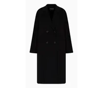Doppelreihiger Mantel aus Wolle-kaschmir