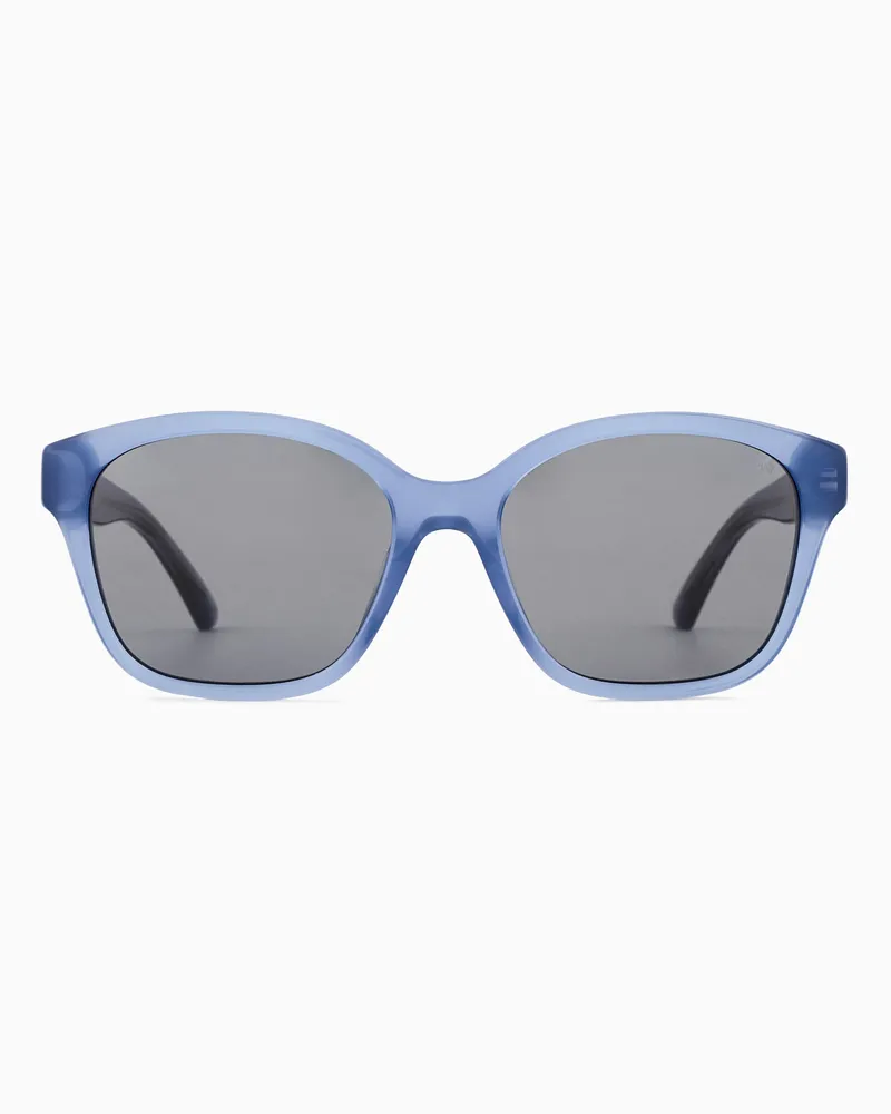 Emporio Armani Sonnenbrille für Jungen mit Panto-Fassung Blau