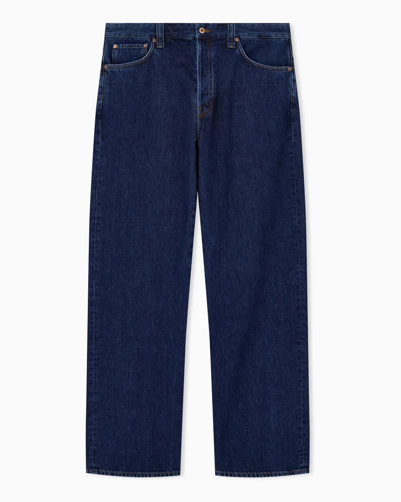 Emporio Armani Loose-Jeans Blau