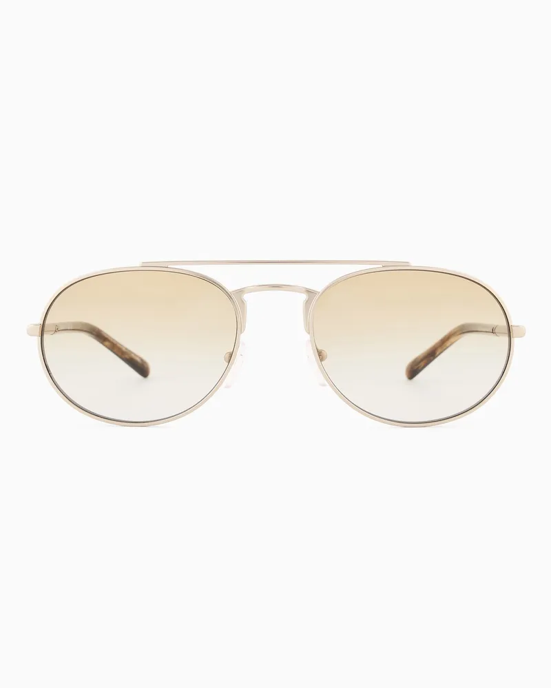 Emporio Armani Sonnenbrille mit Pilotenfassung für Herren Goldfarben