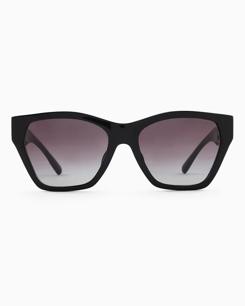 Emporio Armani Sonnenbrille mit Cat-Eye-Fassung für Damen Schwarz