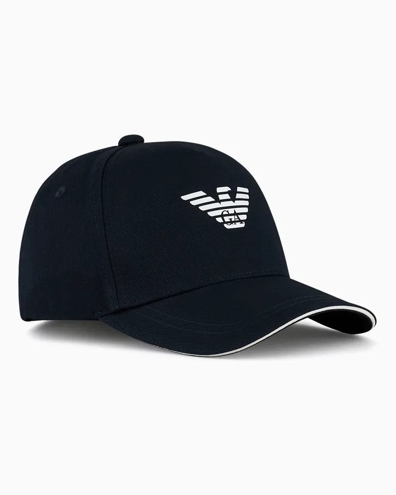 Emporio Armani Baseballcap mit Adler-Print Marineblau