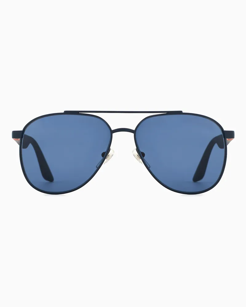 Emporio Armani Sonnenbrille für Kinder mit Pilotenfassung Blau