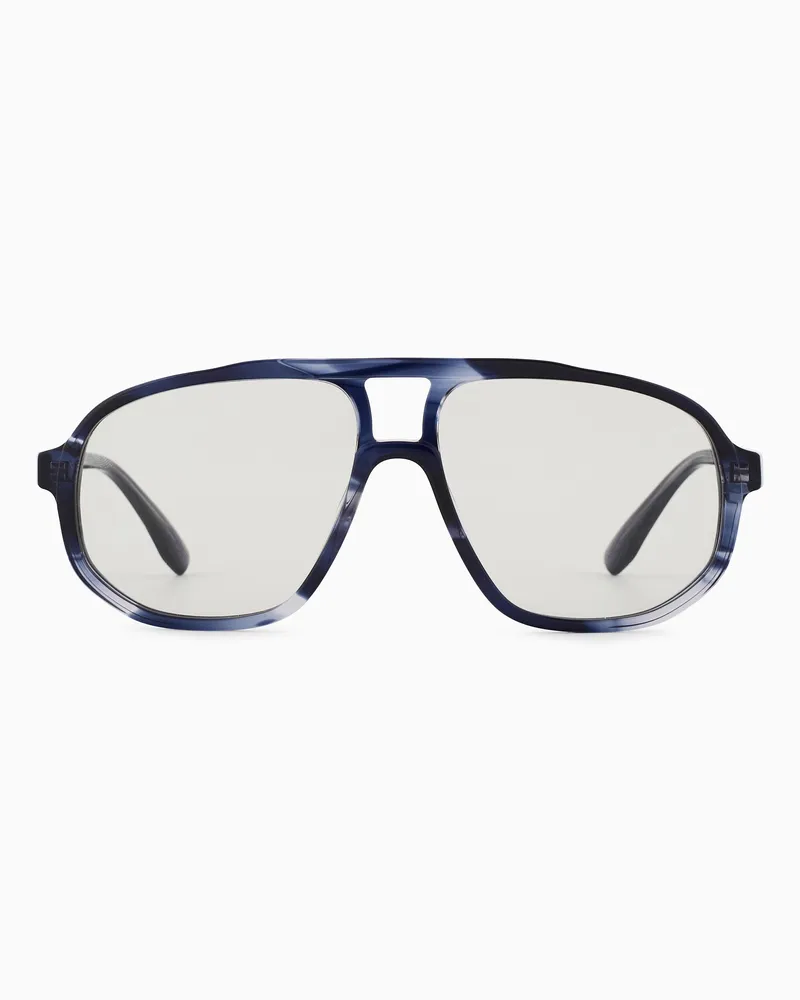 Emporio Armani Sonnenbrille mit Pilotenfassung für Herren 