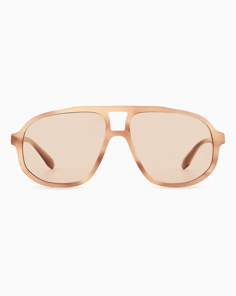 Emporio Armani Sonnenbrille mit Pilotenfassung für Herren 