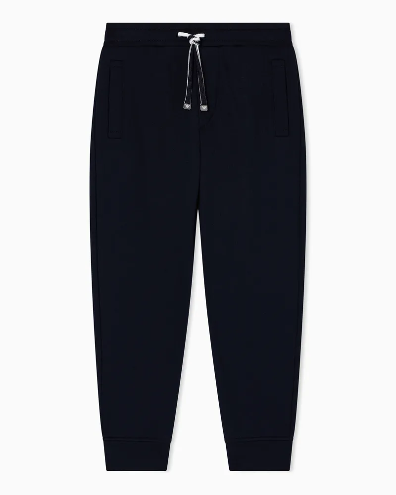 Emporio Armani Jogginghose in bequemer Passform, gefertigt aus einer Jersey-Modal-Mischung Marineblau