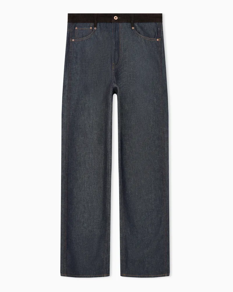Emporio Armani Loose-Jeans Blau