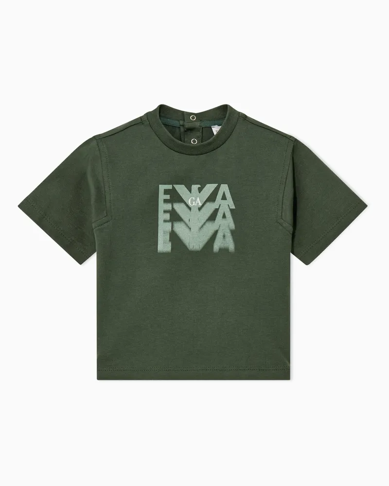 Emporio Armani T-Shirt im Regular Fit aus Baumwolljersey Grün