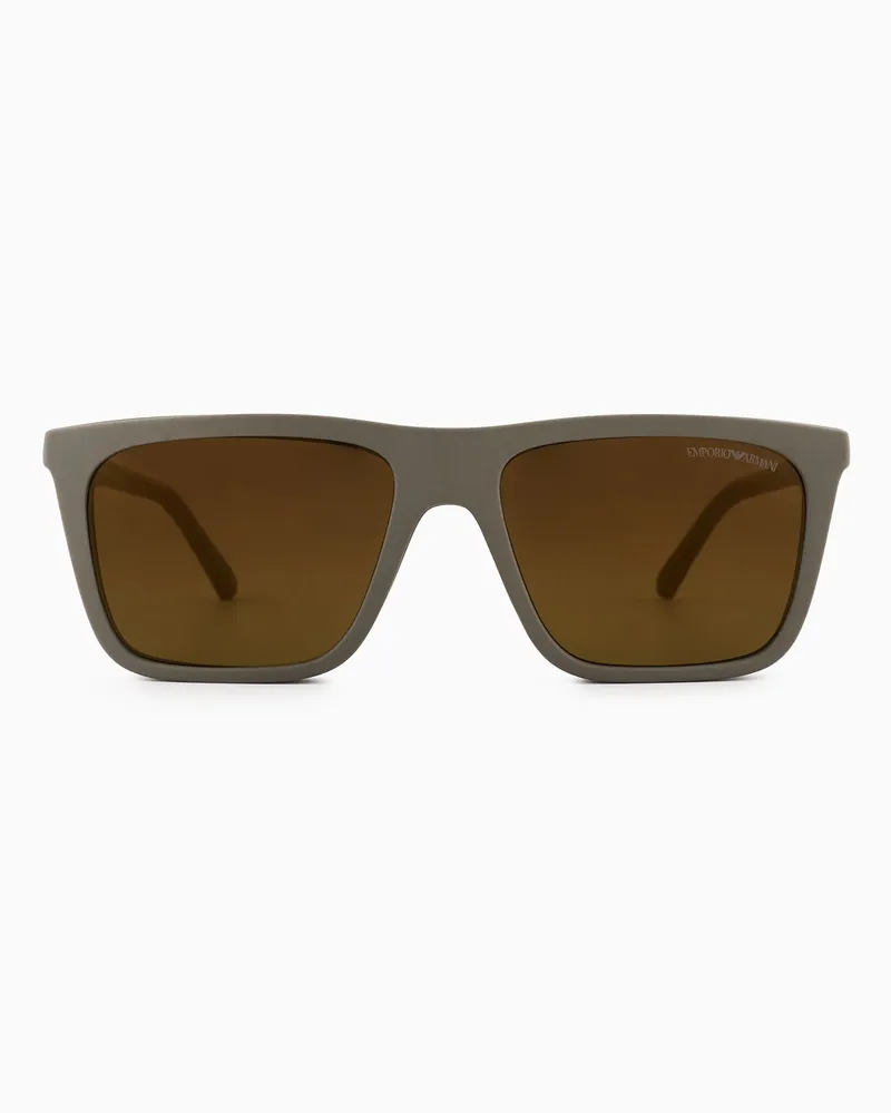 Emporio Armani Eckige Sonnenbrille für Herren 