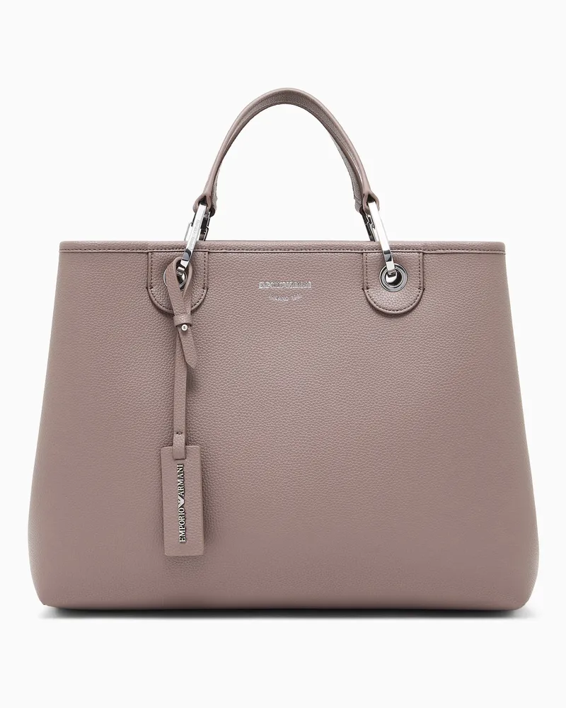 Emporio Armani Mittelgroßer Shopper MyEA mit Hirsch-Print Beige