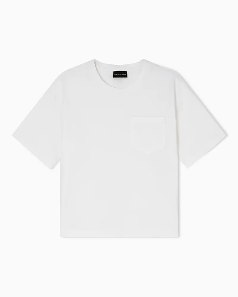 Emporio Armani Relaxed Fit T-Shirts Weiß