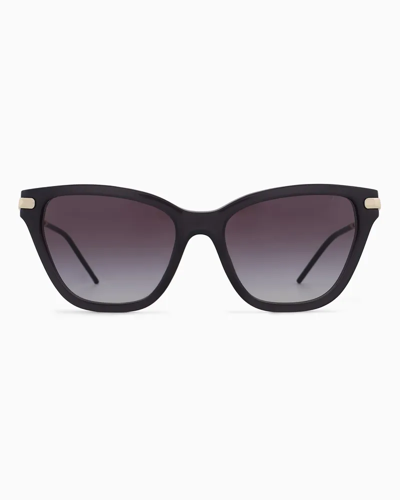 Emporio Armani Sonnenbrille für Damen mit Cat-Eye-Fassung Schwarz