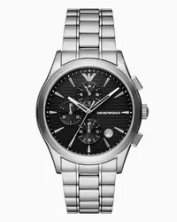 Emporio Armani Chronograph aus Edelstahl Silber