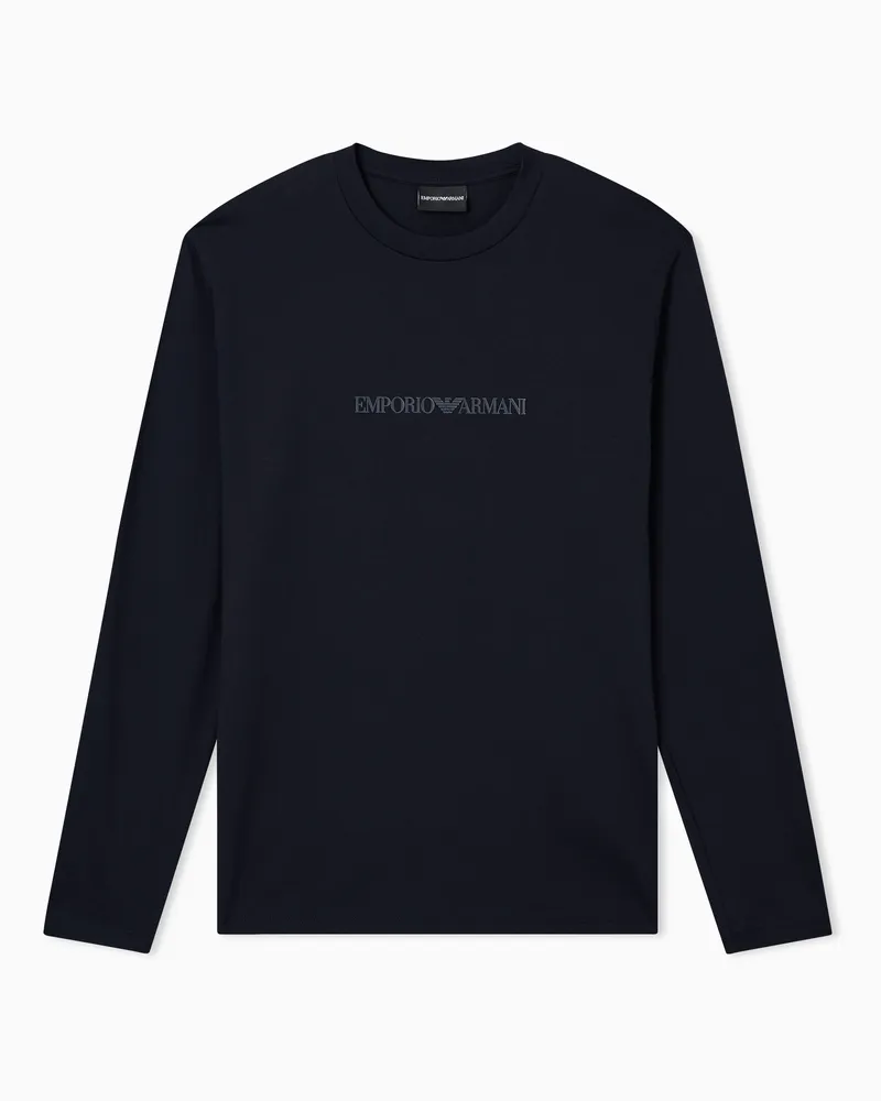 Emporio Armani Langarmshirts Marineblau