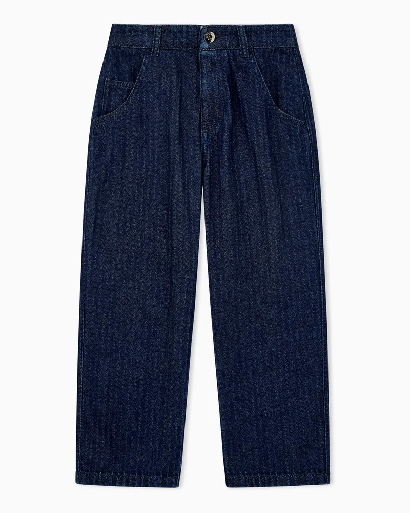 Emporio Armani 5-Pocket-Jeans im Regular Fit aus Baumwolldenim Blau
